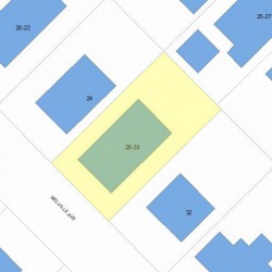 28 Melville Ave, Newton, MA 02460 plot plan