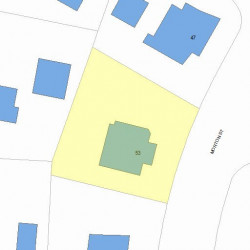 53 Morton St, Newton, MA 02459 plot plan