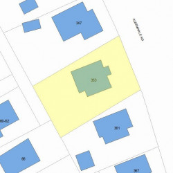 353 Albemarle Rd, Newton, MA 02460 plot plan