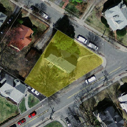 227 Lincoln St, Newton, MA 02461 aerial view