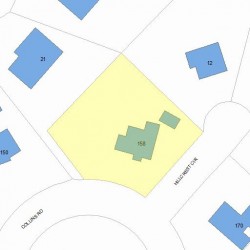 158 Collins Rd, Newton, MA 02468 plot plan