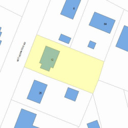 12 Rotherwood Rd, Newton, MA 02459 plot plan