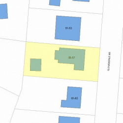 55 Cloverdale Rd, Newton, MA 02461 plot plan