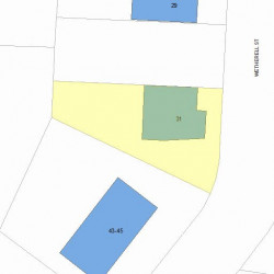 31 Wetherell St, Newton, MA 02464 plot plan