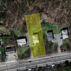 1193 Boylston St, Newton, MA 02461 aerial view