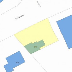 2322 Washington St, Newton, MA 02460 plot plan