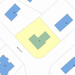 34 Marla Cir, Newton, MA 02459 plot plan