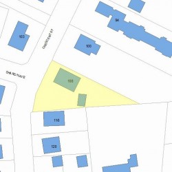 108 Crescent St, Newton, MA 02466 plot plan