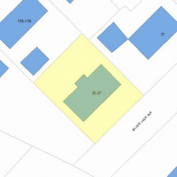 87 Silver Lake Ave, Newton, MA 02458 plot plan