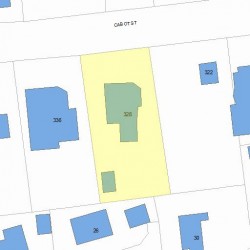 328 Cabot St, Newton, MA 02458 plot plan