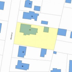 84 Walker St, Newton, MA 02460 plot plan