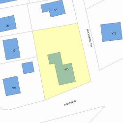 483 Auburn St, Newton, MA 02466 plot plan