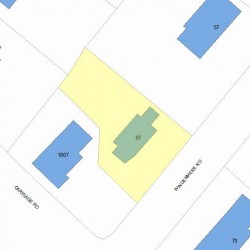 67 Windermere Rd, Newton, MA 02466 plot plan