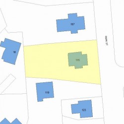 115 Park St, Newton, MA 02458 plot plan