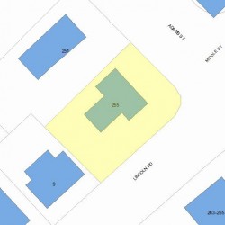 255 Adams St, Newton, MA 02460 plot plan