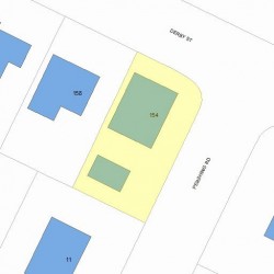 154 Derby St, Newton, MA 02465 plot plan