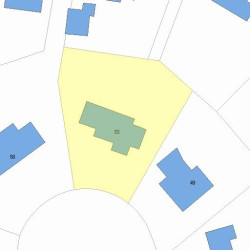 53 Rochester Rd, Newton, MA 02458 plot plan
