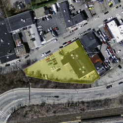 38 Border St, Newton, MA 02465 aerial view