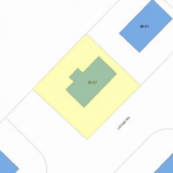 55 Louise Rd, Boston, MA 02467 plot plan