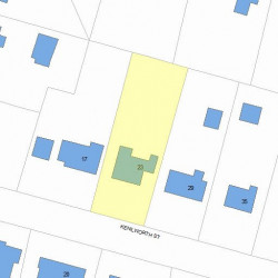 23 Kenilworth St, Newton, MA 02458 plot plan