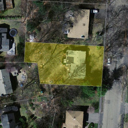 45 Andrew St, Newton, MA 02461 aerial view