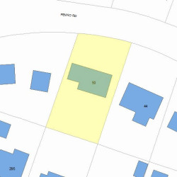 50 Fenno Rd, Newton, MA 02459 plot plan