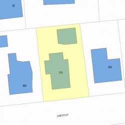 359 Cabot St, Newton, MA 02460 plot plan