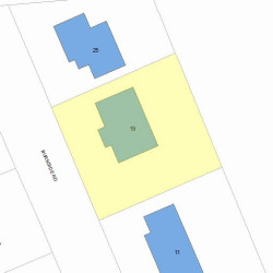 19 Burnside Rd, Newton, MA 02461 plot plan