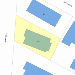 40 Lexington St, Newton, MA 02465 plot plan