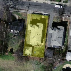 60 Gate Park, Newton, MA 02465 aerial view