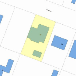 68 Carl St, Newton, MA 02461 plot plan