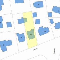 277 Ward St, Newton, MA 02459 plot plan