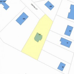 407 Central St, Newton, MA 02466 plot plan