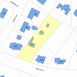 1929 Beacon St, Newton, MA 02468 plot plan