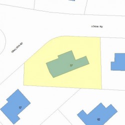 57 Lorna Rd, Newton, MA 02459 plot plan