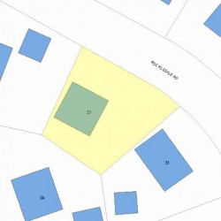 21 Rockledge Rd, Newton, MA 02461 plot plan