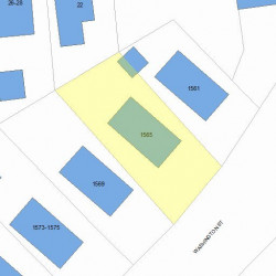 1565 Washington St, Newton, MA 02465 plot plan