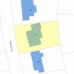 53 Ferncroft Rd, Newton, MA 02468 plot plan