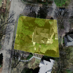 70 Barnstable Rd, Newton, MA 02465 aerial view