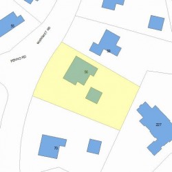 56 Manemet Rd, Newton, MA 02459 plot plan