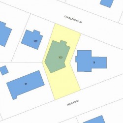 100 Charlemont St, Newton, MA 02461 plot plan