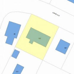 155 Adams Ave, Newton, MA 02465 plot plan