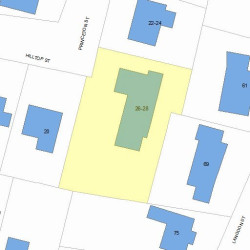 26 Princeton St, Newton, MA 02458 plot plan