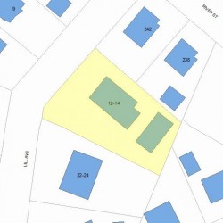 12 Lill Ave, Newton, MA 02465 plot plan