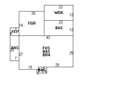 832 Chestnut St, Newton, MA 02468 floor plan