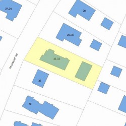 30 Salisbury Rd, Newton, MA 02458 plot plan