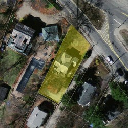 15 Walnut St, Newton, MA 02460 aerial view