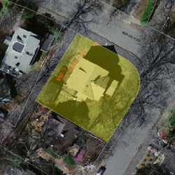 42 Berwick Rd, Newton, MA 02459 aerial view