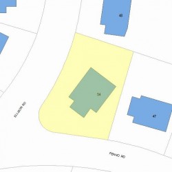 54 Ellison Rd, Newton, MA 02459 plot plan