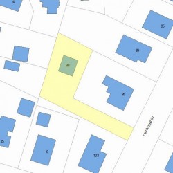 99 Crescent St, Newton, MA 02466 plot plan